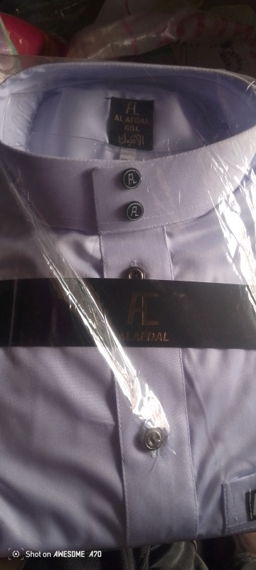 Al Jazeera plain white Jalabya (Long sleeve)