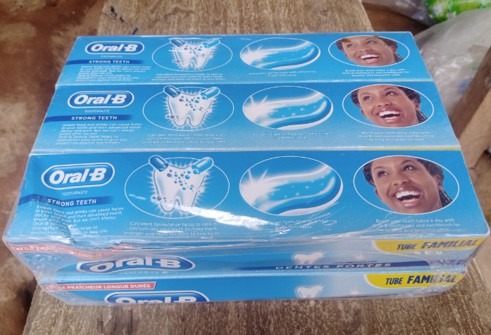 Oral B toothpaste.